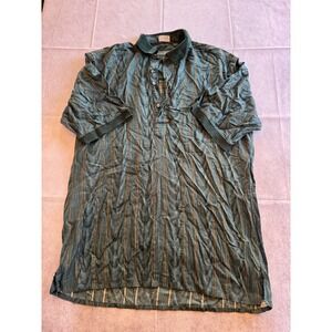 MICHAEL THOMAS Polo Shirt Men's L Egyptian Nile‎ Cotton Multi-Color Paisley EUC